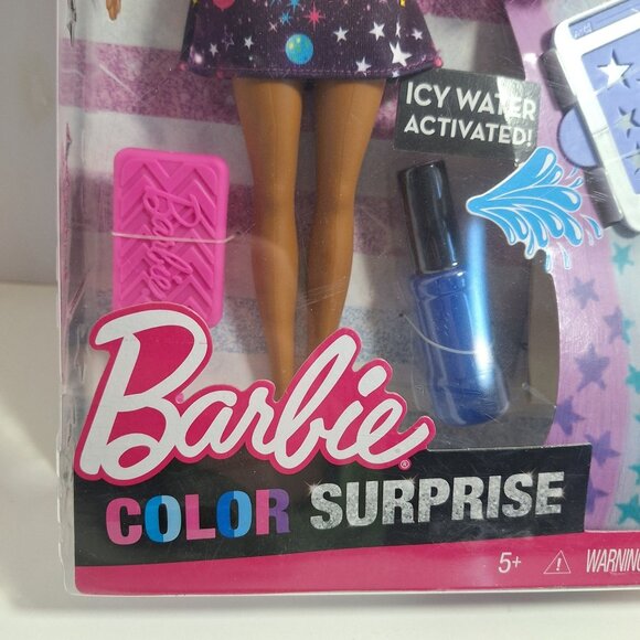 Barbie Color Change Surprise Doll Purple Hair Space Dress Damaged Box - Picture 6 of 12